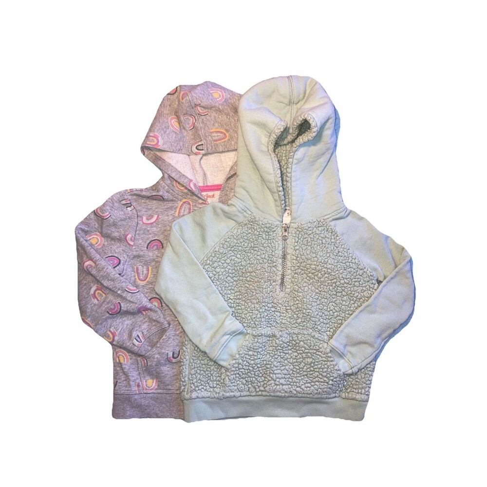 Girls 5T Sweatshirts Lot of 2 Cat Jack Carters GUC